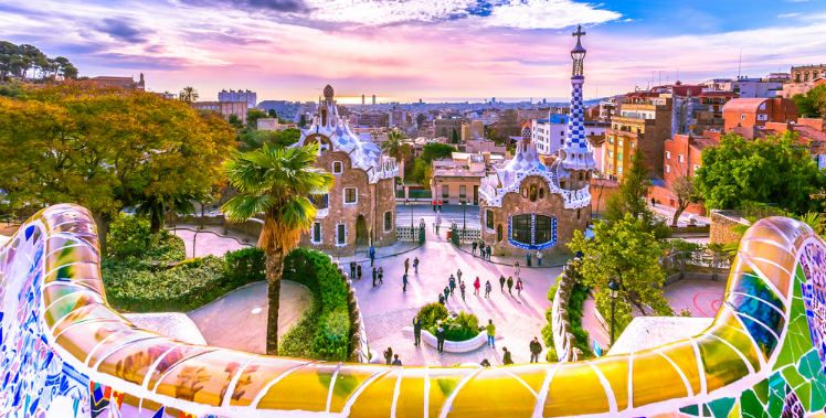 Pusat Kota di Barcelona yang Indah
